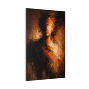 Expressionist Orange Portrait Abstraction Wall Art & Canvas Print