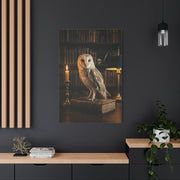 Classic Majestic Barn Owl Library Portrait Wall Art & Canvas Print