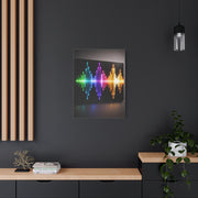 Neon Equalizer Light Spectrum Wall Art & Canvas Print