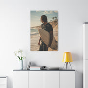 Coastal Surf Reflection Portrait Wall Art & Canvas Print