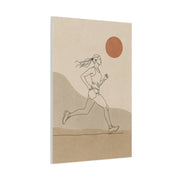 Scandinavian Runner Line Art Sports Wall Art & Canvas Print