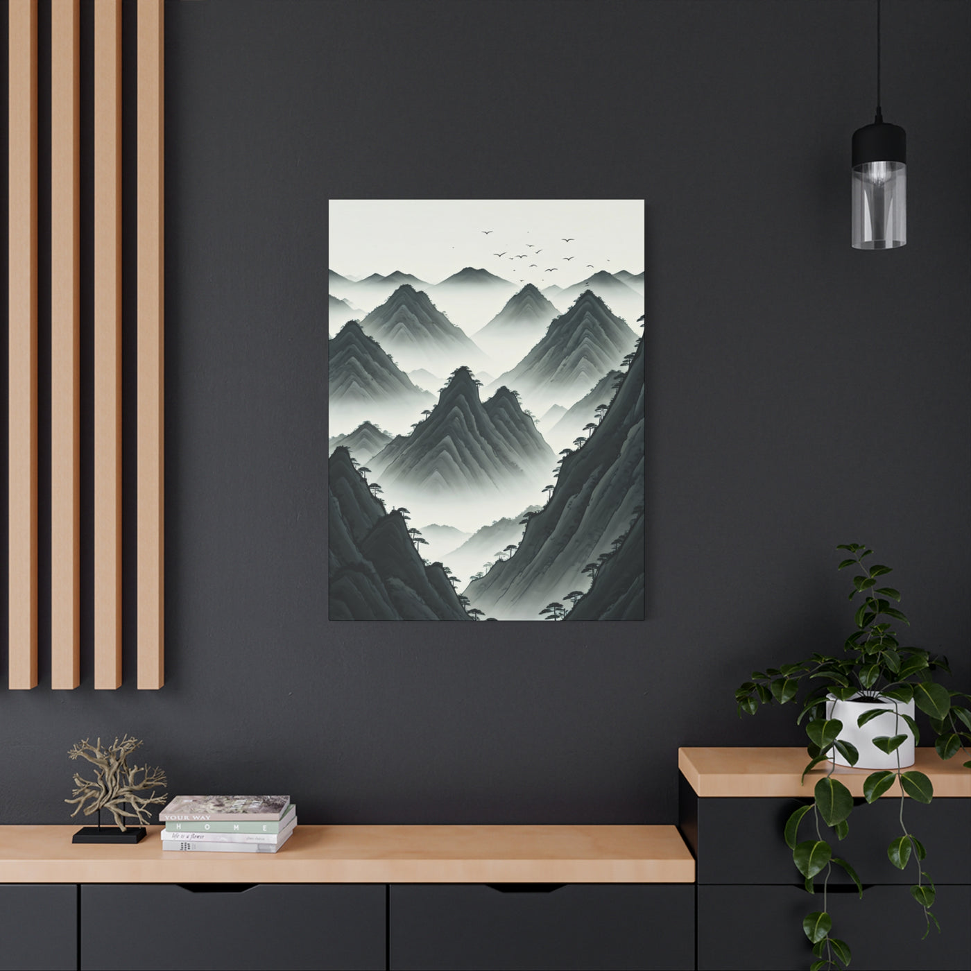 Whispering Peaks Mist Wall Art & Canvas Prints