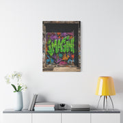 Imagine Graffiti Alley Door Street Wall Art & Canvas Print