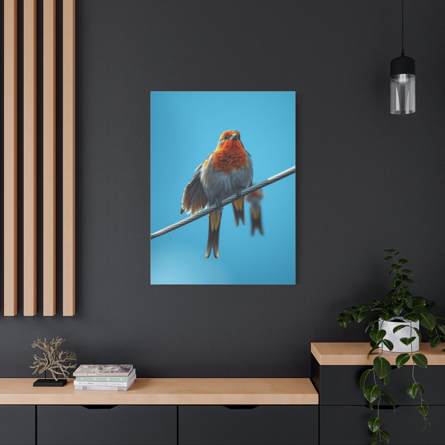 Birds On a Wire Art Supreme Canvas Wall Art & Canvas Print