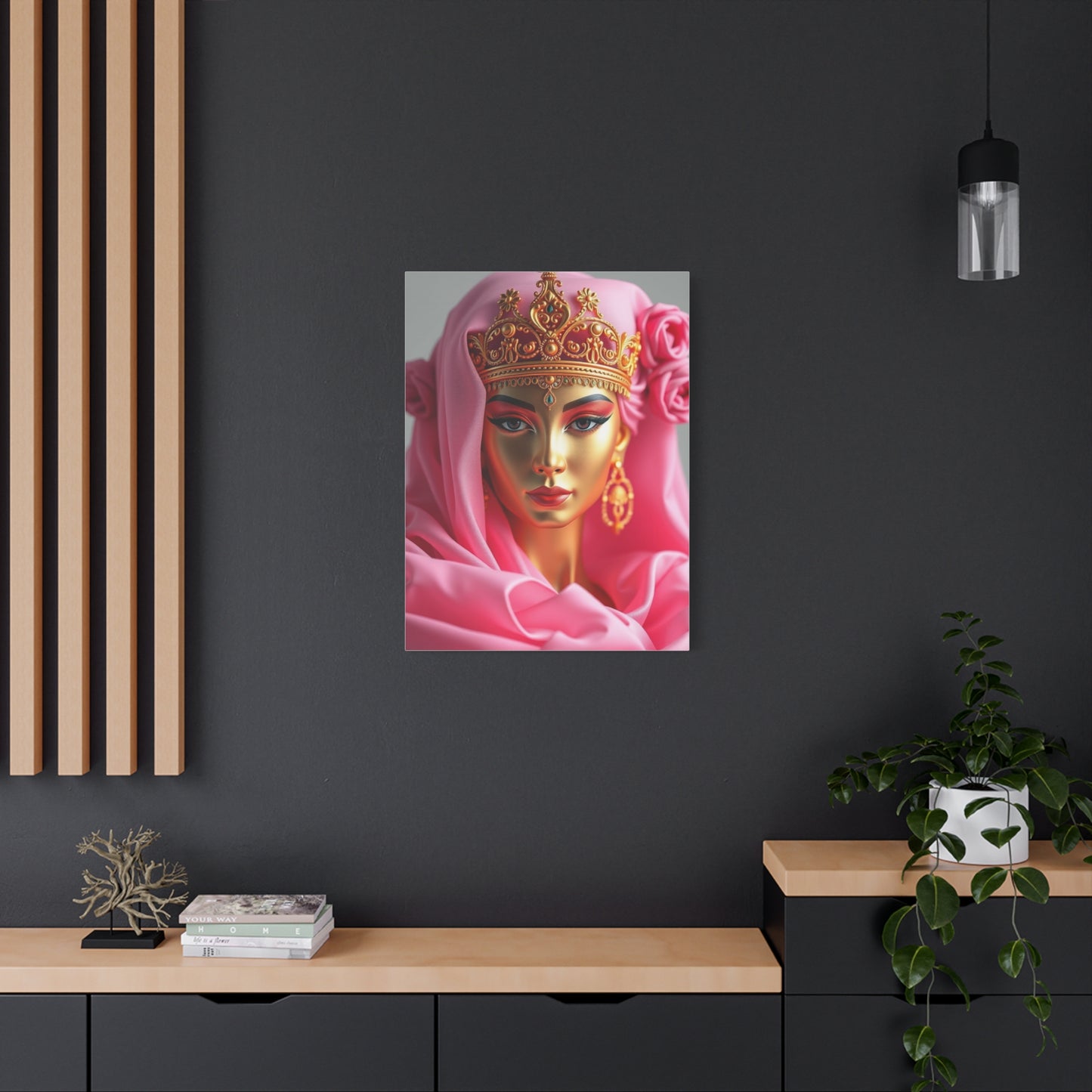 Gold & Pink Art Supreme Canvas Wall Art & Canvas Print