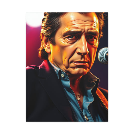 Johnny Cash Art Canvas Art 1 Wall Art & Canvas Print
