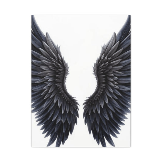 Black Shades Angel Wings Wall Art & Canvas Prints