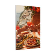 Mediterranean Aperitivo Romance Scene Wall Art & Canvas Print