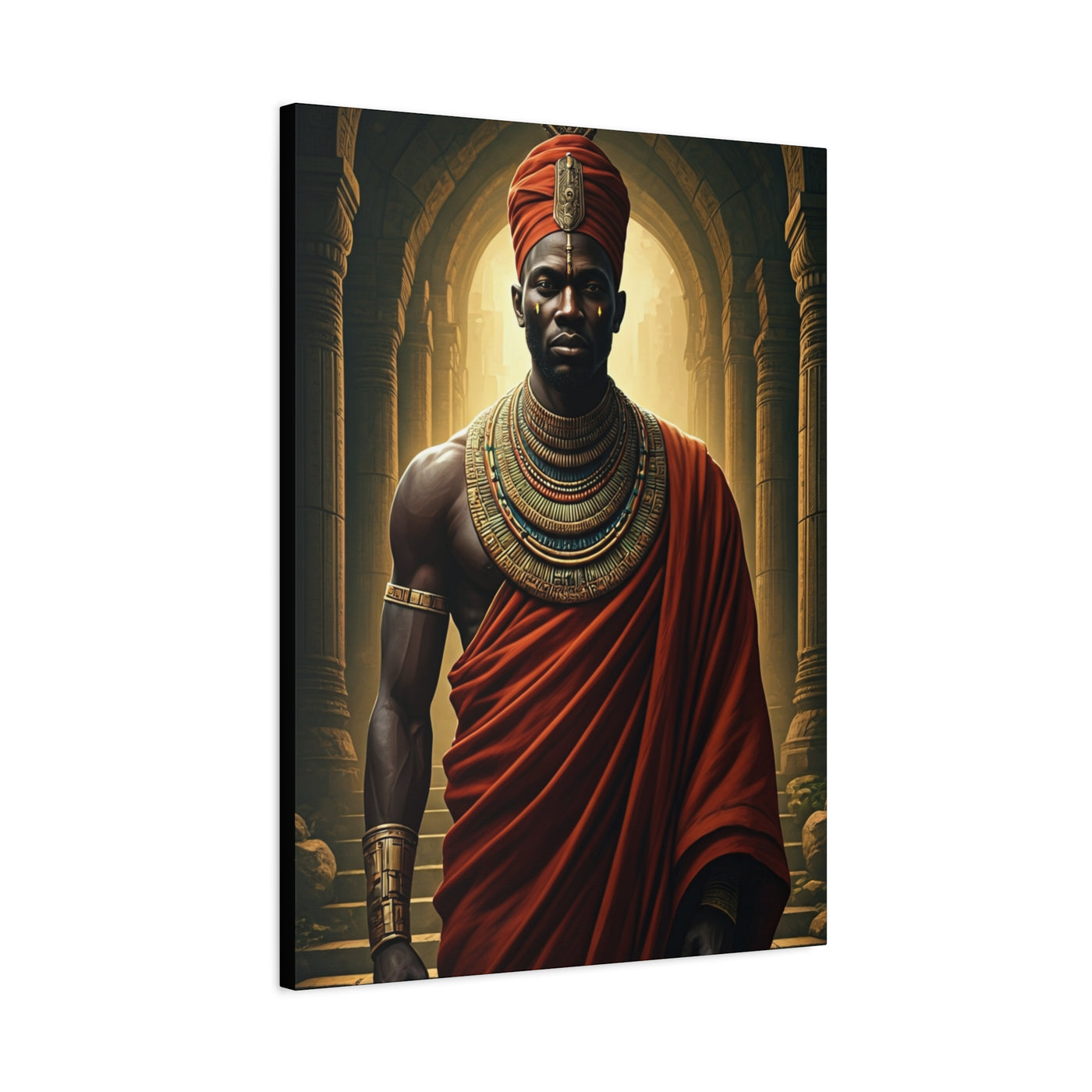 Royal Elder in Crimson Robe Wall Art & Canvas Prints