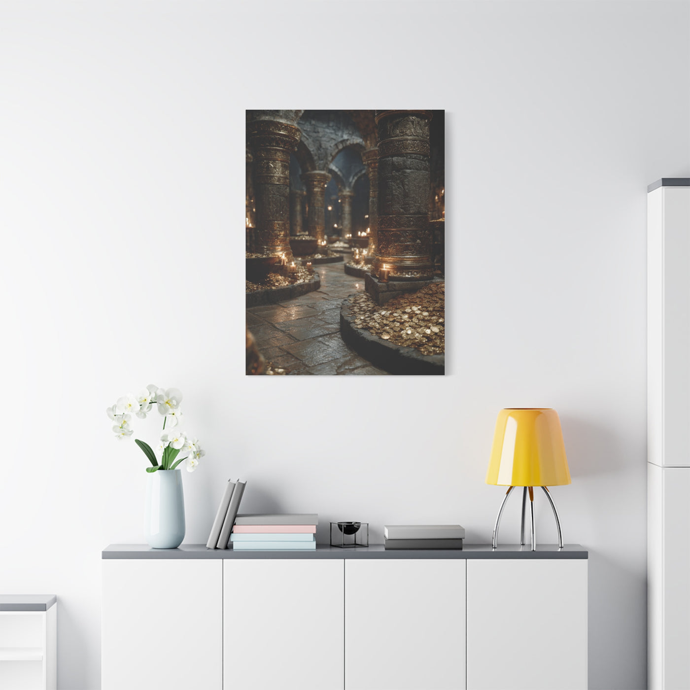 Hidden Treasury Gold Chamber Wall Art & Canvas Print