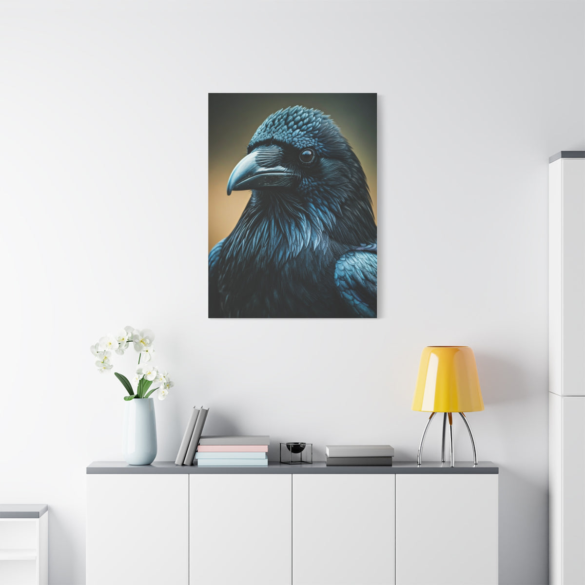 Midnight Raven Portrait Wall Art & Canvas Prints