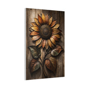 Hammered Metal Sunflower Sculpture Wall Art & Canvas Print