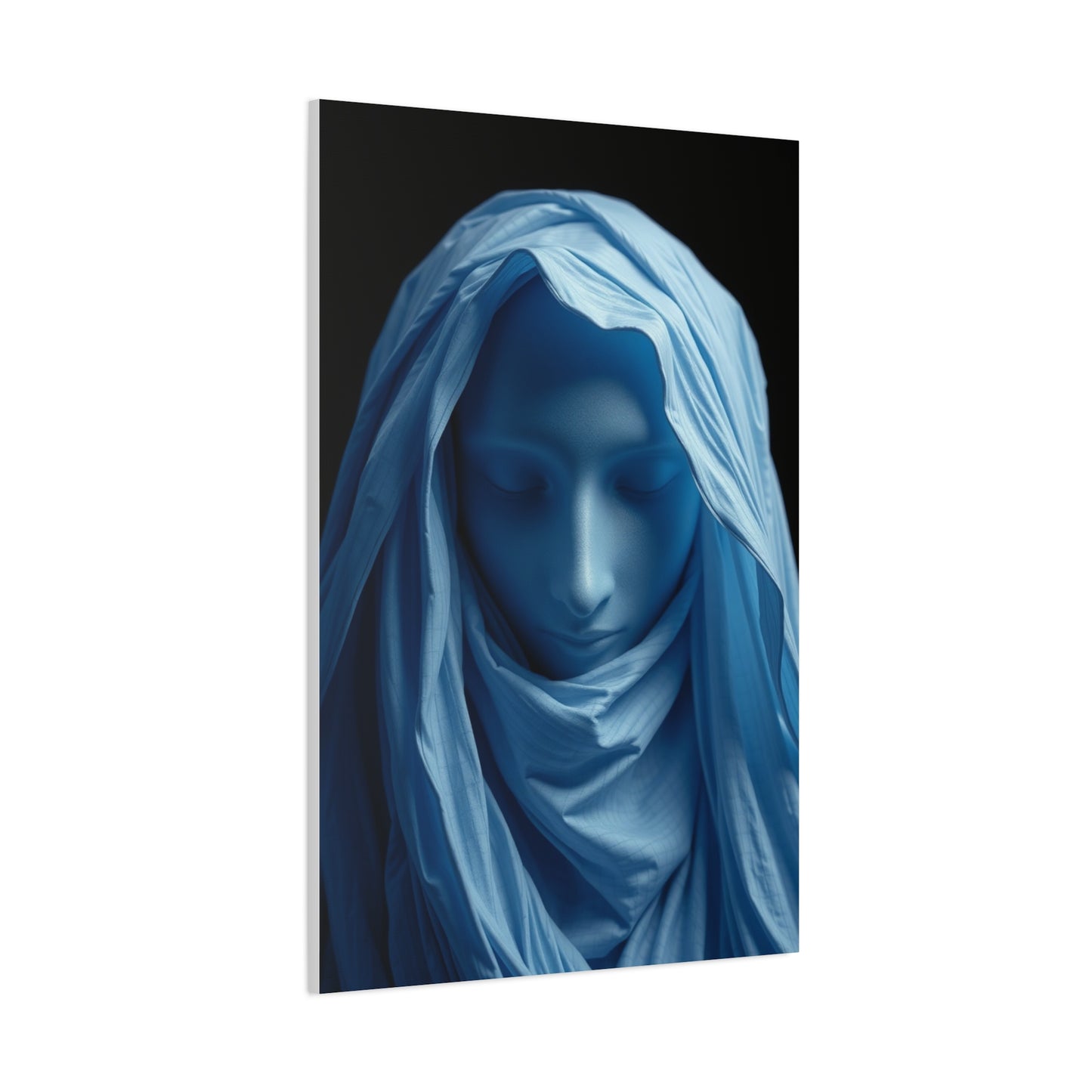 Black, White & Blue Art Luxury Canvas Wall Art & Canvas Print