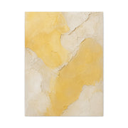Wabi-Sabi Yellow Plaster Minimal Abstract Wall Art & Canvas Print