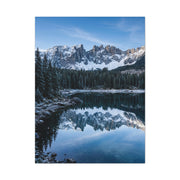 Crisp Alpine Mirror Lake Wall Art & Canvas Print