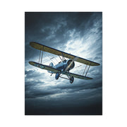 Stormbound Biplane Flight Wall Art & Canvas Prints
