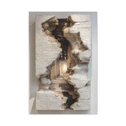 Sculptural Ruptured Wall Passage Wall Art & Canvas Print