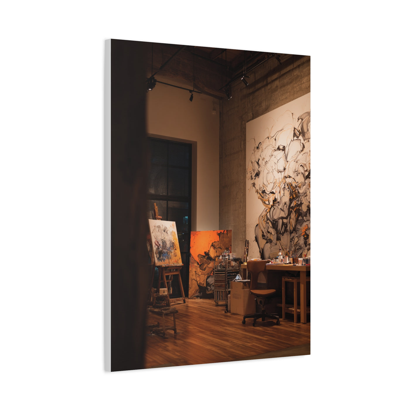 Bold Contemporary Creative Studio Workspace Wall Art & Canvas Print