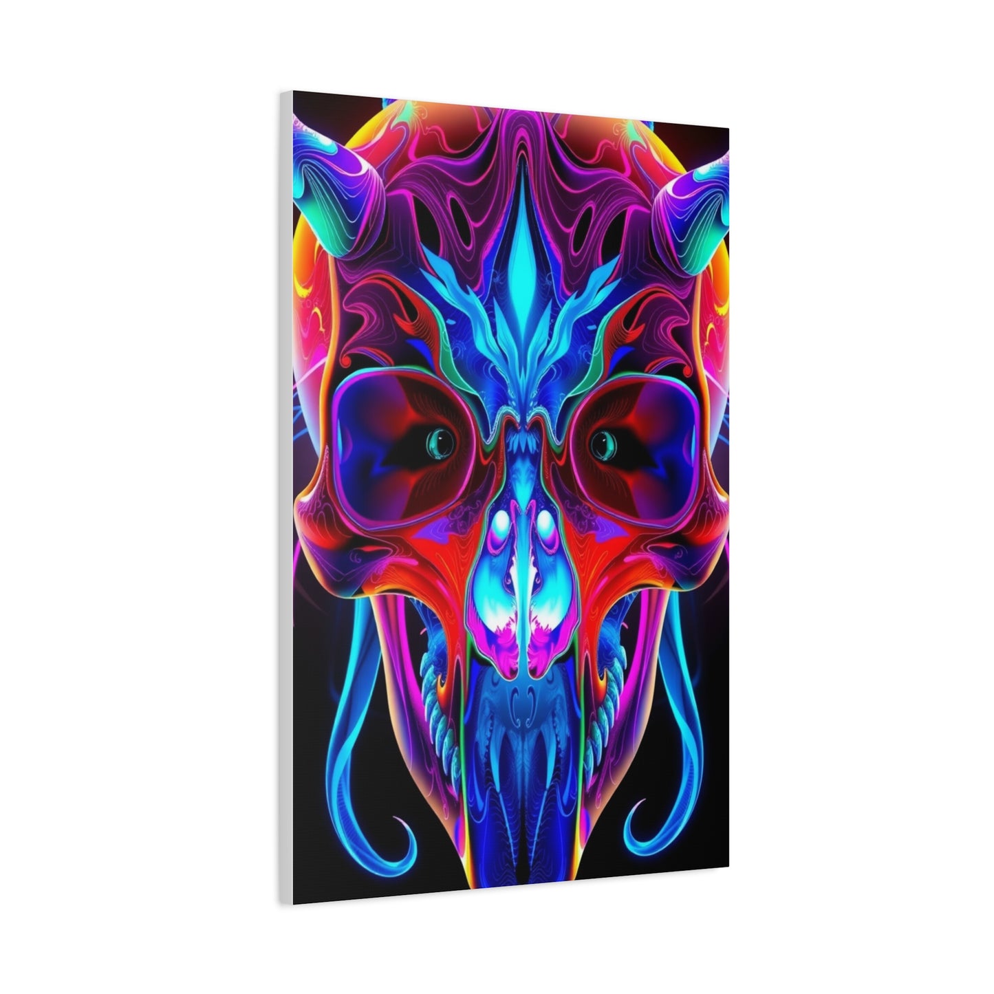 Collection 3D Trippy Skull Art By Ali Gulec Art Wall Art & Canvas Print
