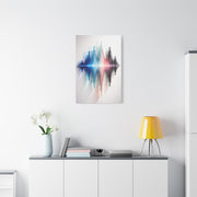 Luminous Soundwave Glass Sculpture Wall Art & Canvas Print