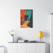 Mexican Market Street Folk Scene Wall Art & Canvas Print