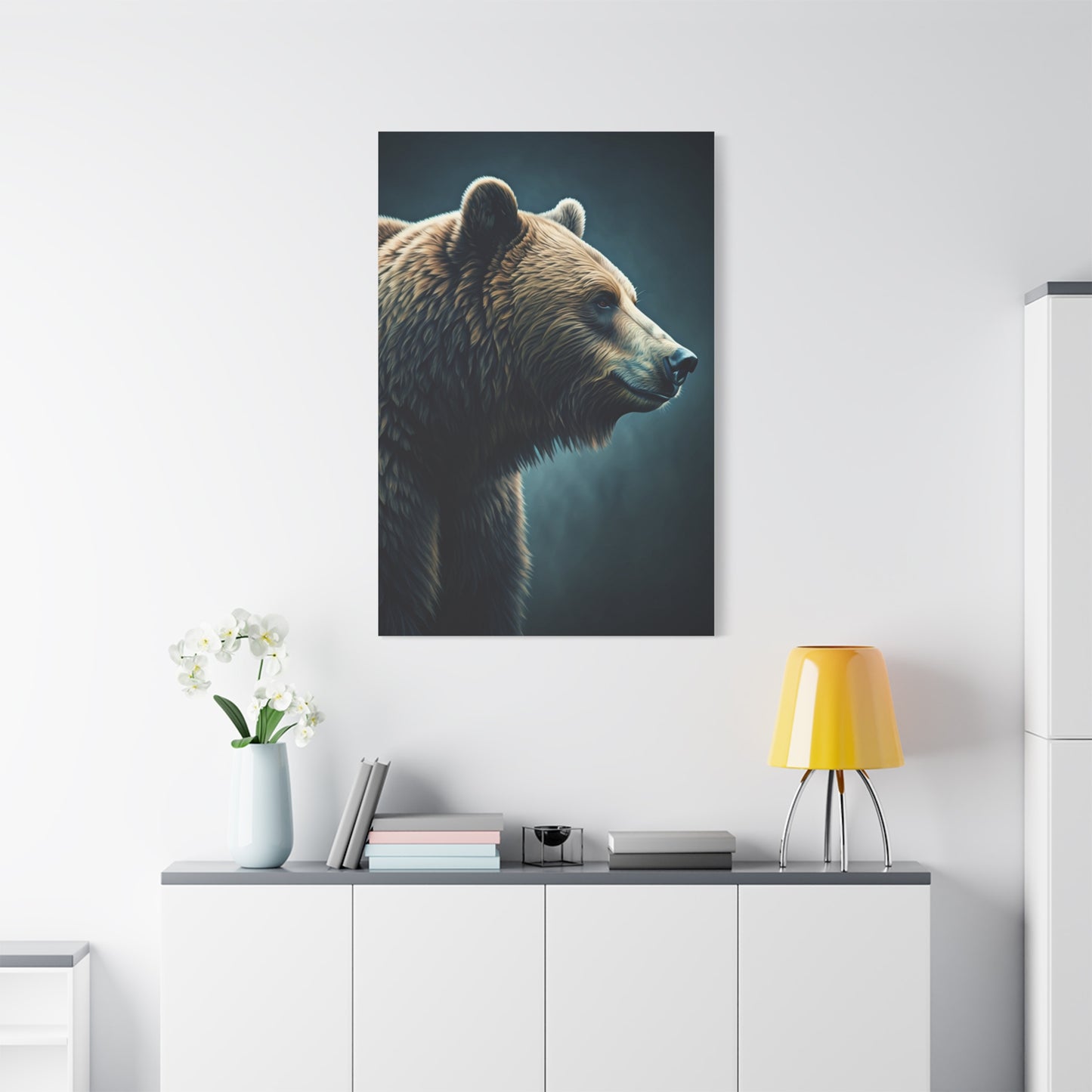 Side Profile Bear Elegance Wall Art & Canvas Prints