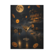 Surreal Moonlit Martini Dreamscape Wall Art & Canvas Print