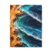 Resin Shoreline Aerial Ocean Art Wall Art & Canvas Print