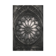 Gothic Rose Window Stone Wall Art & Canvas Print