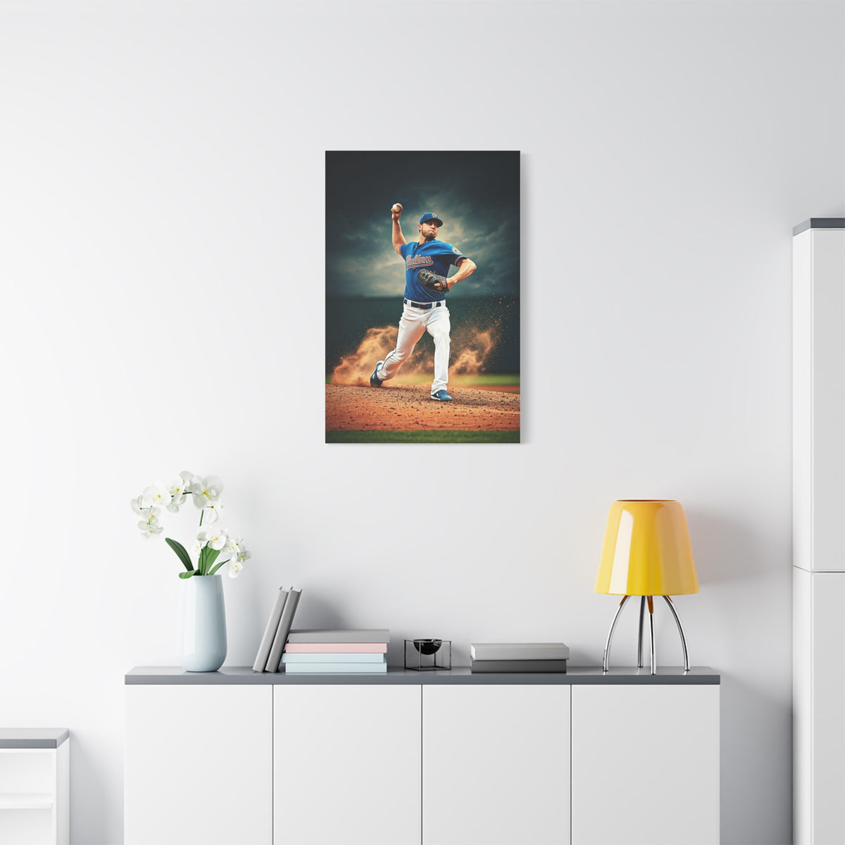 Pitcher Power Throw Action Wall Art & Canvas Prints