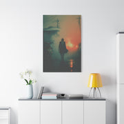 John Wick Foggy Street Walk Movie Poster Wall Art & Canvas Print