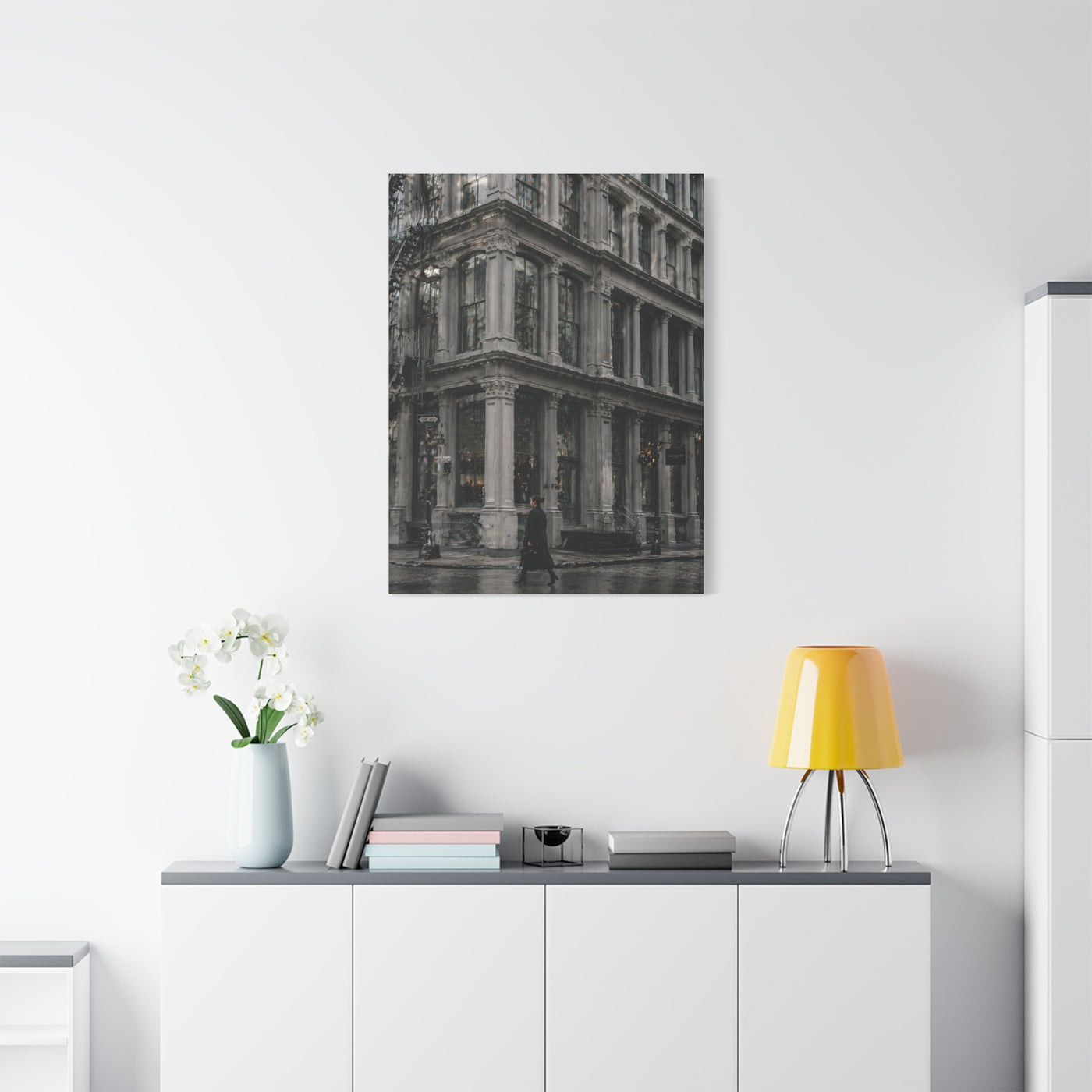 SoHo Cast Iron Corner Study Wall Art & Canvas Print