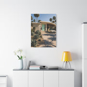 Palm Springs Modern Villa Exterior Wall Art & Canvas Print