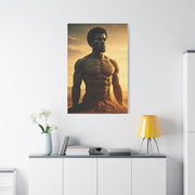 Golden Stone Warrior Portrait Wall Art & Canvas Prints