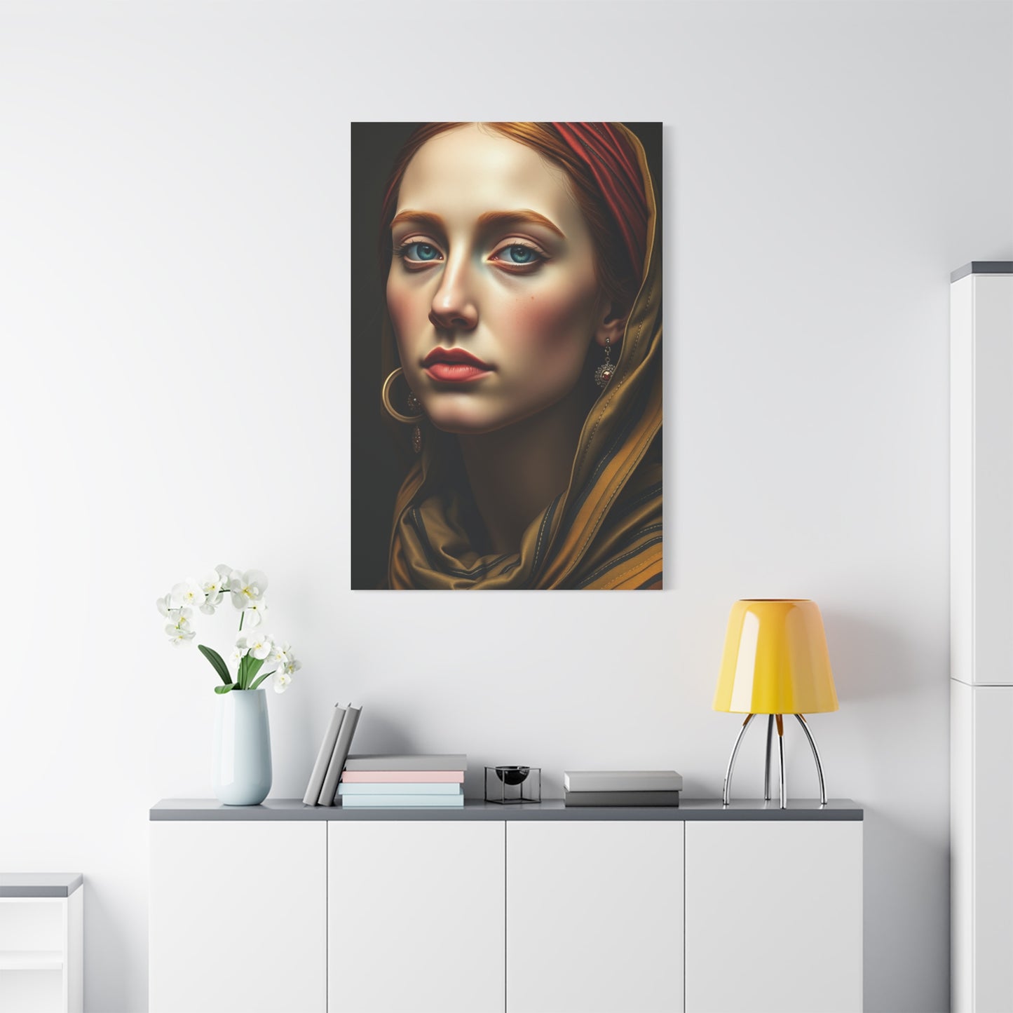 Graceful Contour Canvas Display