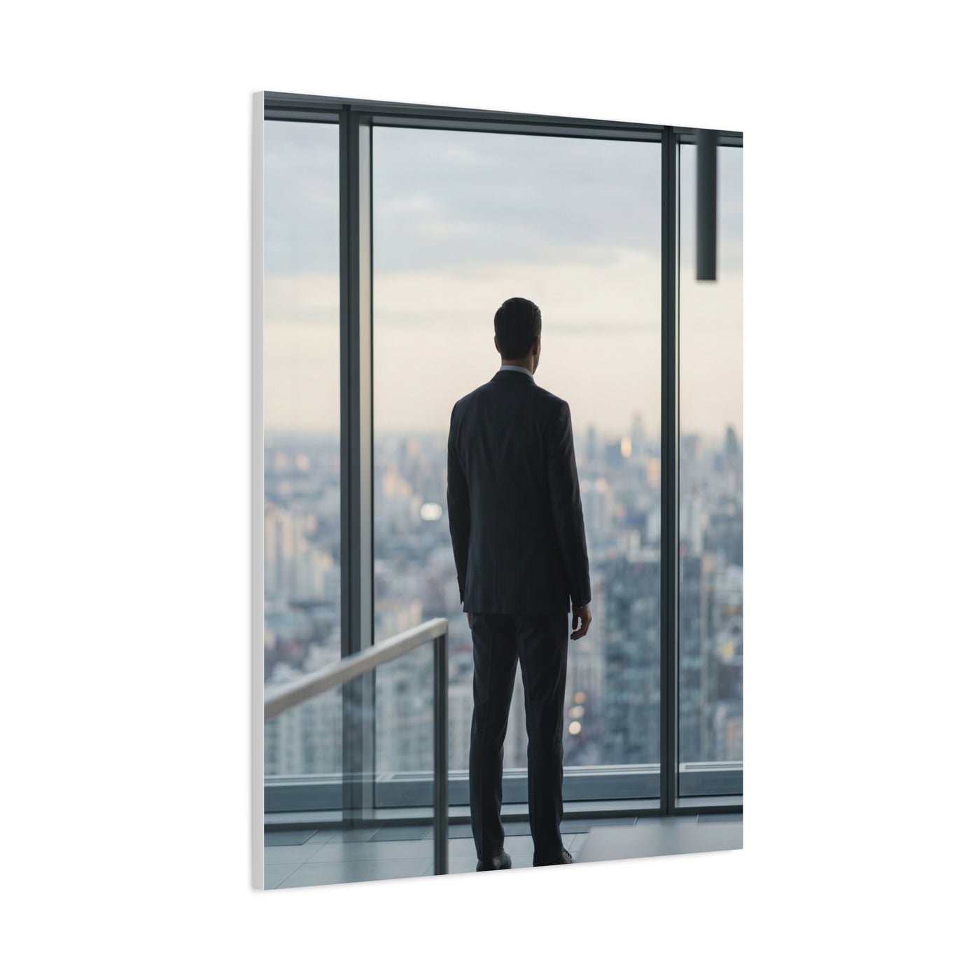 Leadership Reflection Skyline Scene Wall Art & Canvas Print