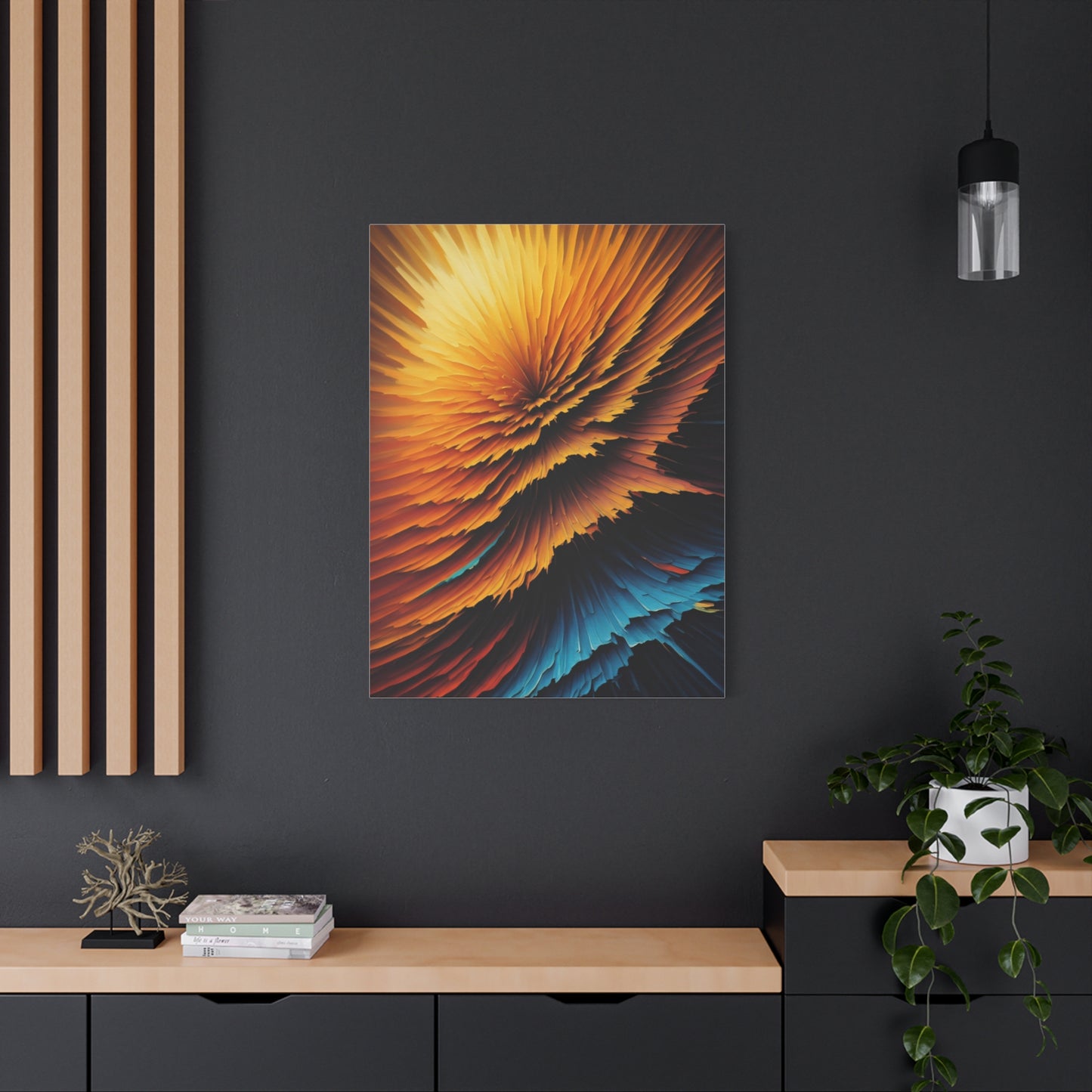 Radiant Burst Spectrum Abstract Wall Art & Canvas Prints