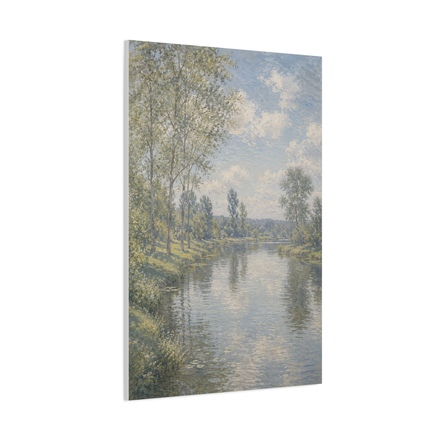 Beside Still Waters Impressionist Scripture Wall Art & Canvas Print