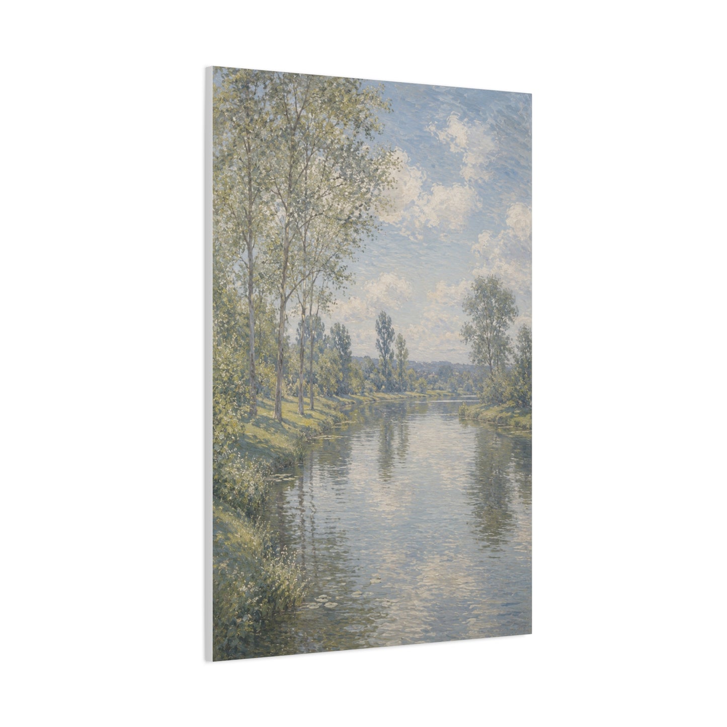 Beside Still Waters Impressionist Scripture Wall Art & Canvas Print