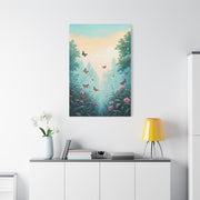 Enchanted Garden Butterfly Scene Wall Art & Canvas Prints