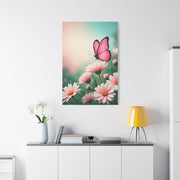 Pink Petal Butterfly Dream Wall Art & Canvas Prints