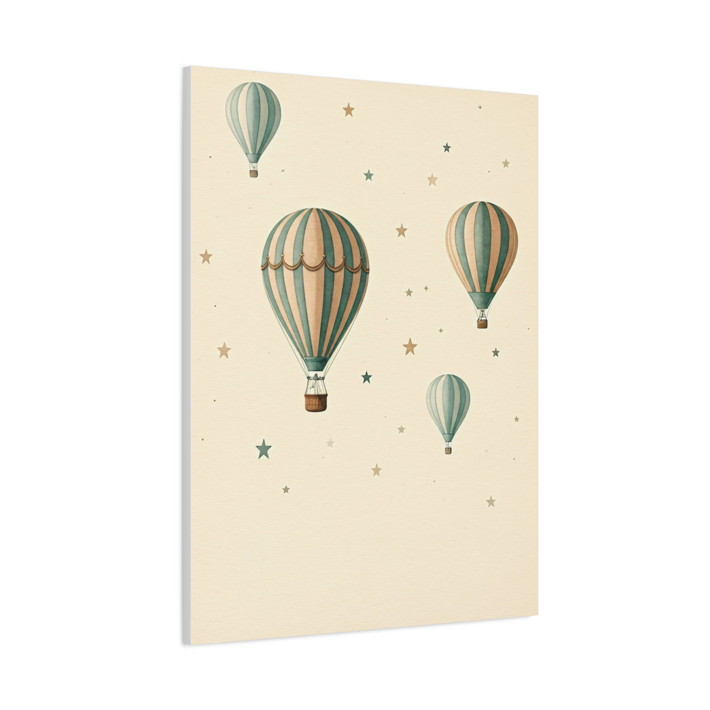 Dreamy Hot Air Balloon Nursery Wall Art & Canvas Print