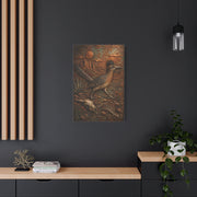 Hammered Copper Roadrunner Southwest Wall Art & Canvas Print