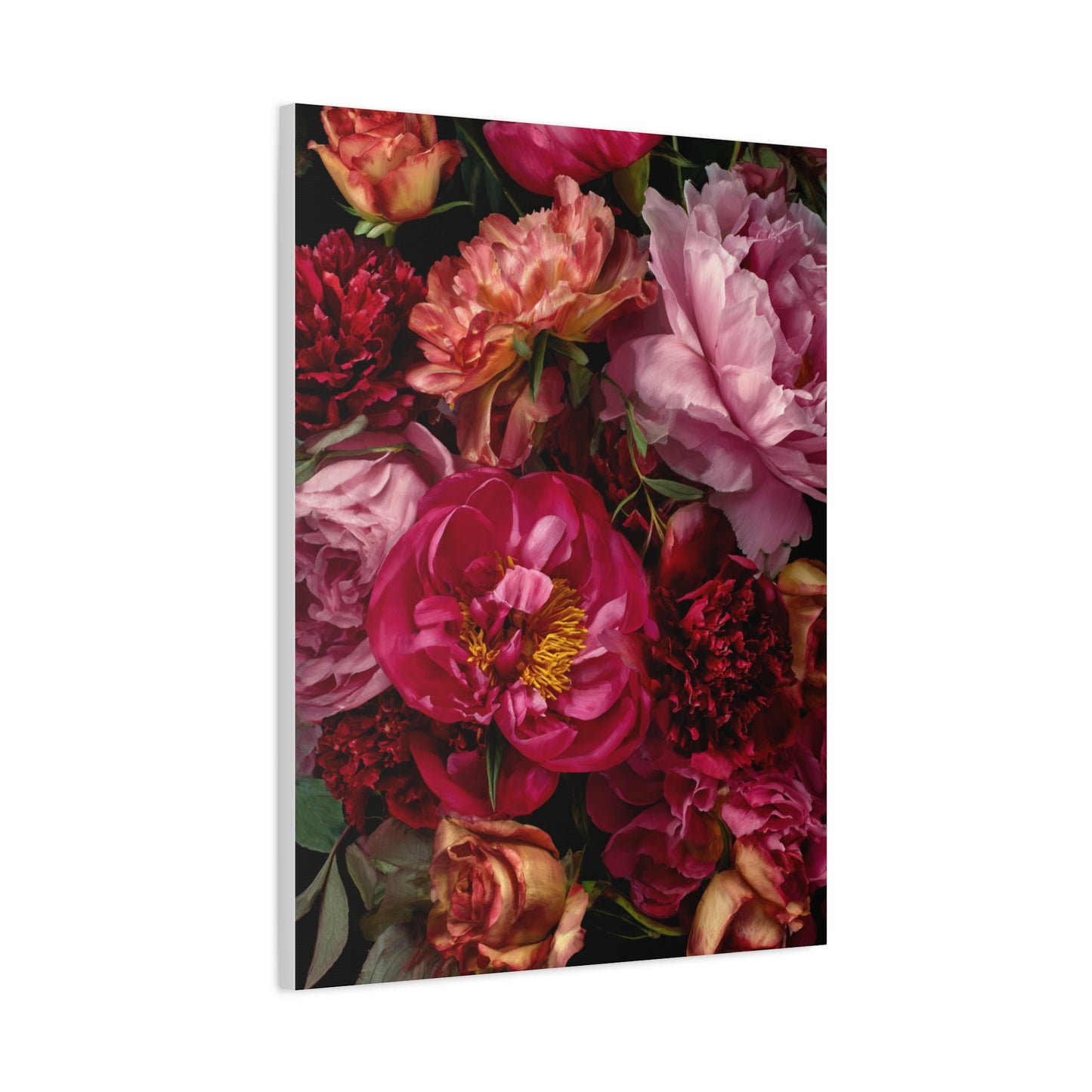 Dramatic Peony Floral Bouquet Wall Art & Canvas Print
