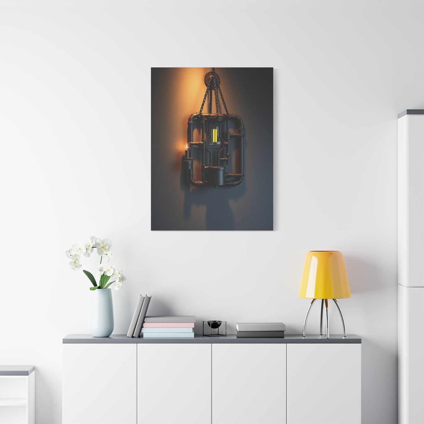 Sophisticated Steel Tapestry Wall Art & Canvas Print
