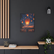 Floating Lanterns at Dusk Wall Art & Canvas Prints
