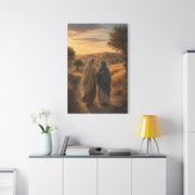 Golden Journey Companionship Landscape Wall Art & Canvas Print