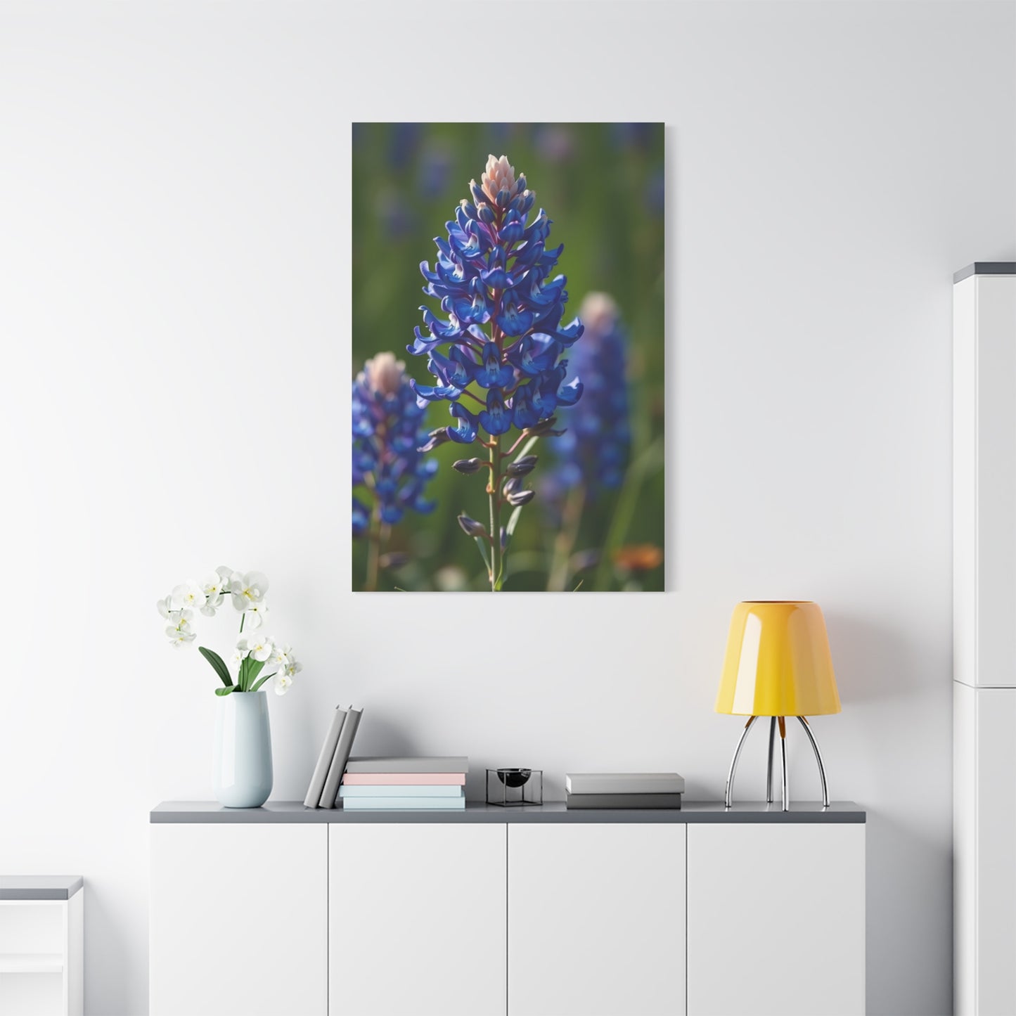 Bluebonnet Flower Art Refined Canvas Wall Art & Canvas Print