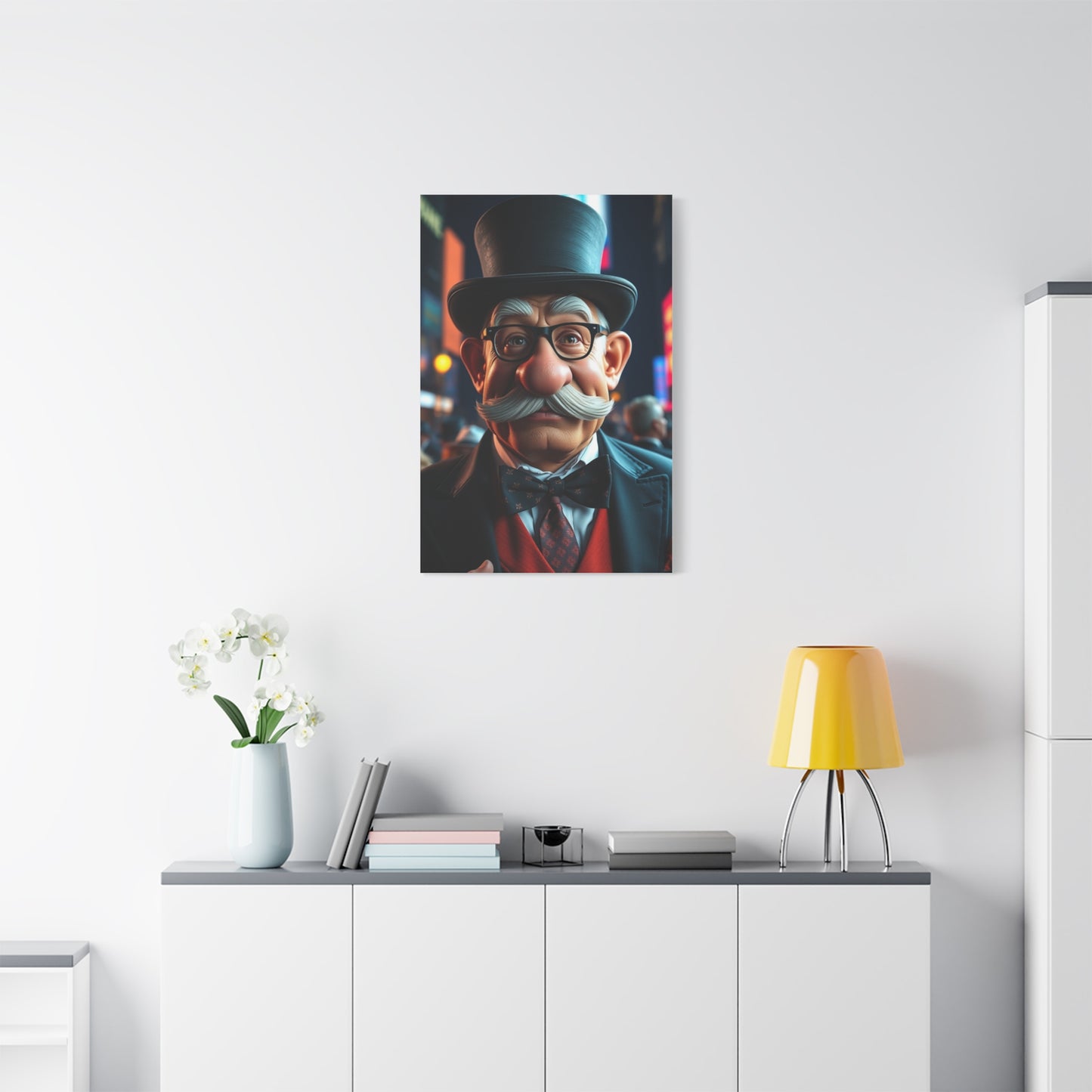 Rich Uncle Pennybags Art Supreme Canvas Wall Art & Canvas Print