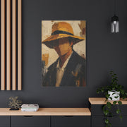 Faceless Impasto Figure Portrait Wall Art & Canvas Print